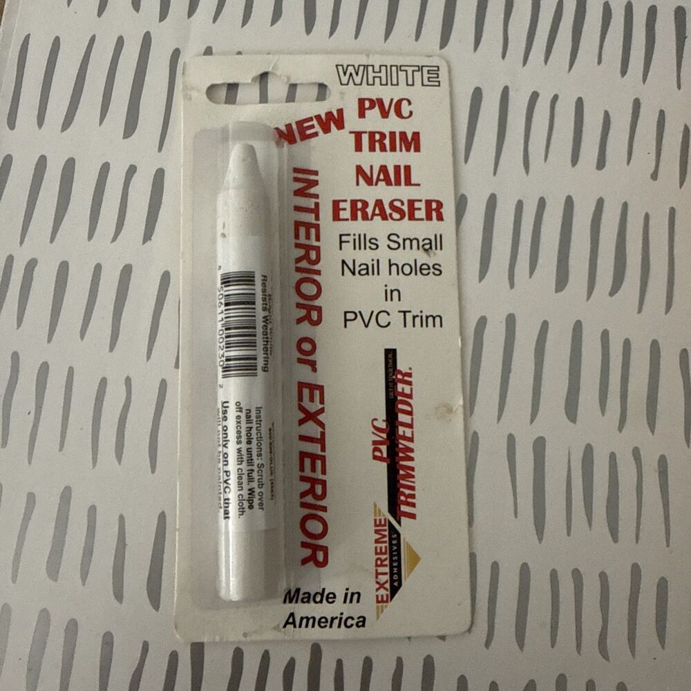 PVC Trimwelder Nail Eraser PVC Grade Eraser Wax Crayon Fill in Nail Holes New